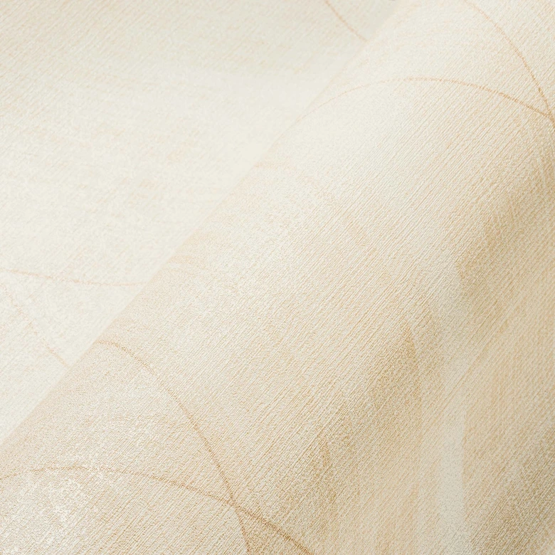 Tapete Muster Beige Creme geometrische Vliestapete modern für Wohnzimmer, Flur 