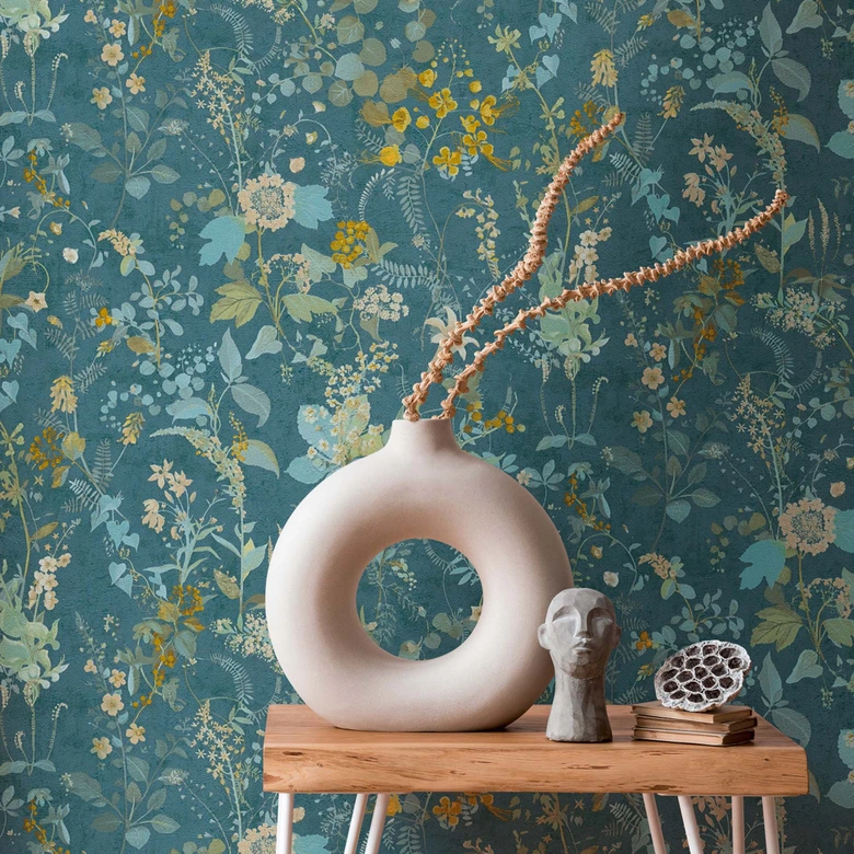 Vliestapete Landhaus Blumentapete - aus der LandIDEE Wohnen & Deko Kollektion 