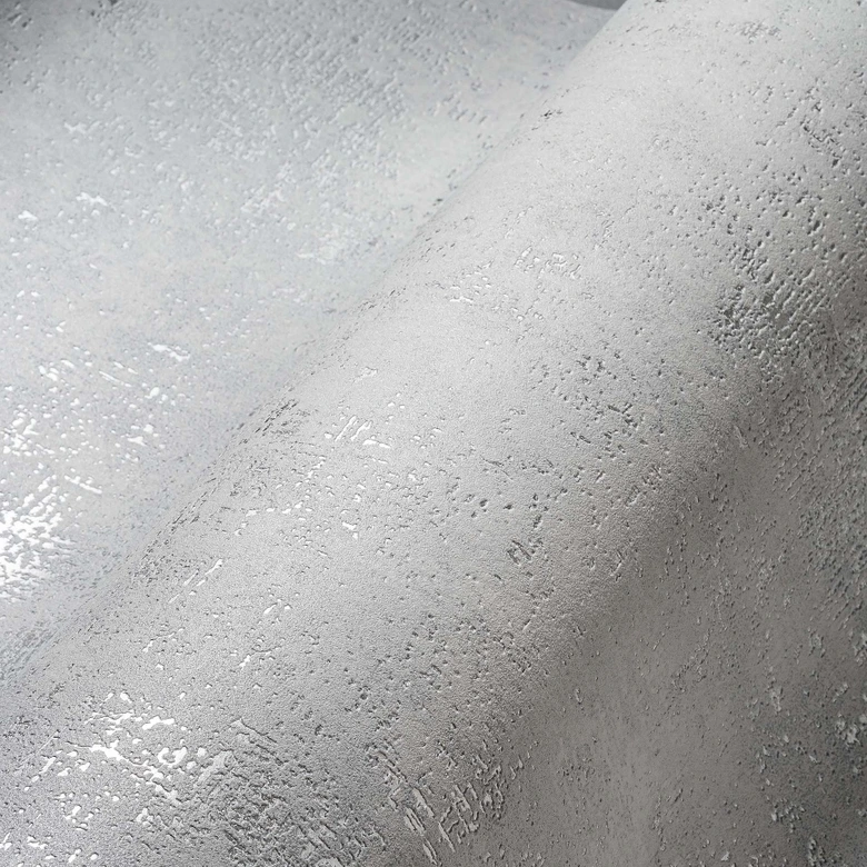 A.S. Création Vliestapete The BOS - papier peint structuré gris clair, argenté 