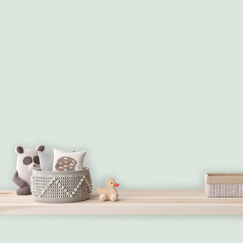 Grün Wandfarbe seidenmatt I Perky Peppermint | Raumharmonie schaffend | THE COLOR KITCHEN 