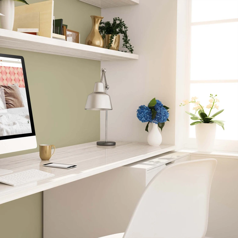 Pintura interior verde semimate I Warm Wasabi | Crear armonía en la habitación | LA COCINA DE COLOR 