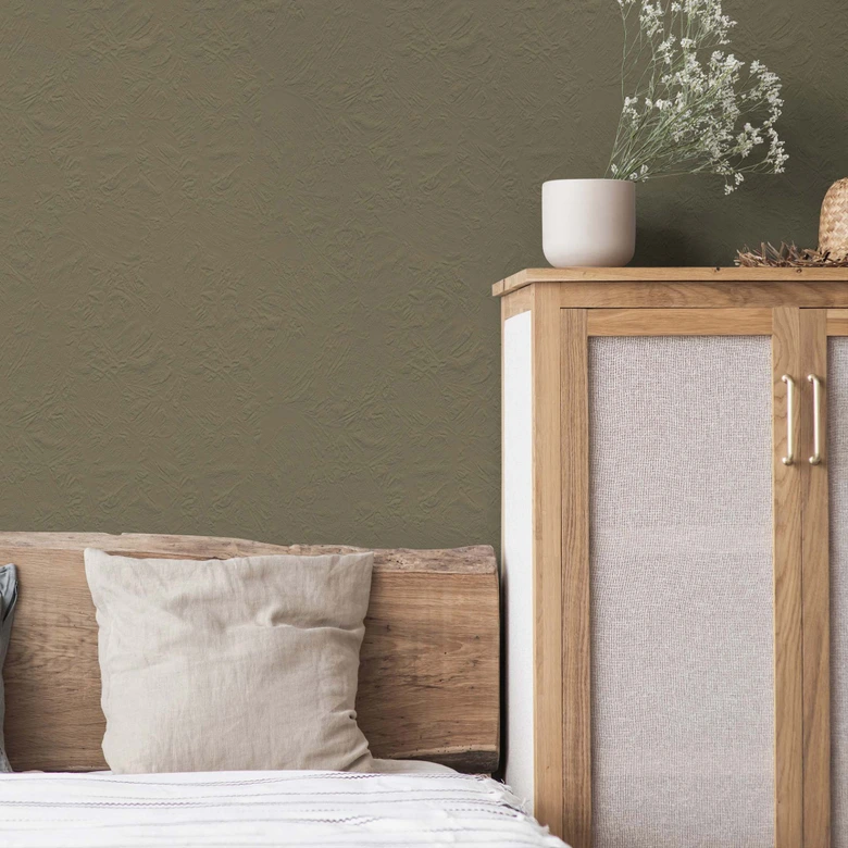 Khakigrön halvmatt Väggfärg I Ordinary Olive | Skapa rumsharmoni | THE COLOR KITCHEN 