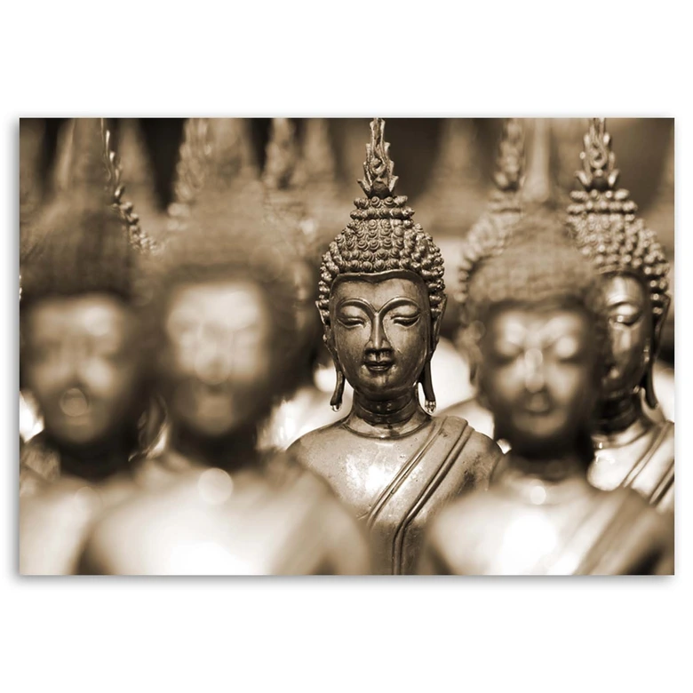 Leinwandbild, Buddha Braun Zen 