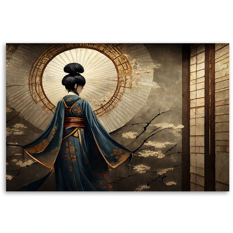 Leinwandbild, Japanische Geisha 