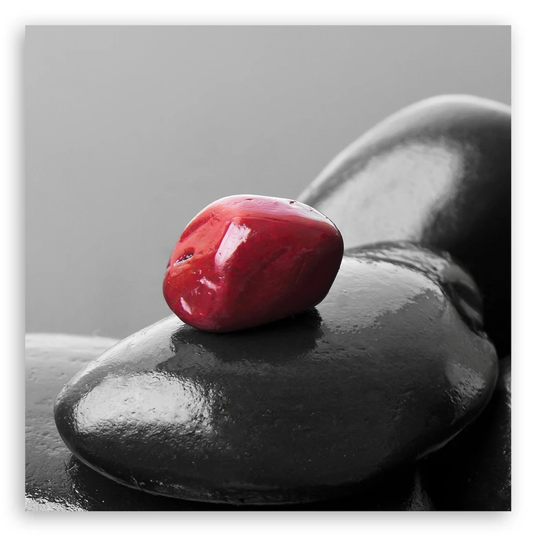 Leinwandbild, Zen Spa Red Stone 