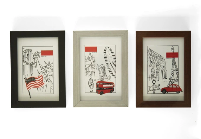 Wandtattoo At rejse er at leve... inkl. 5 Bilderrahmen 