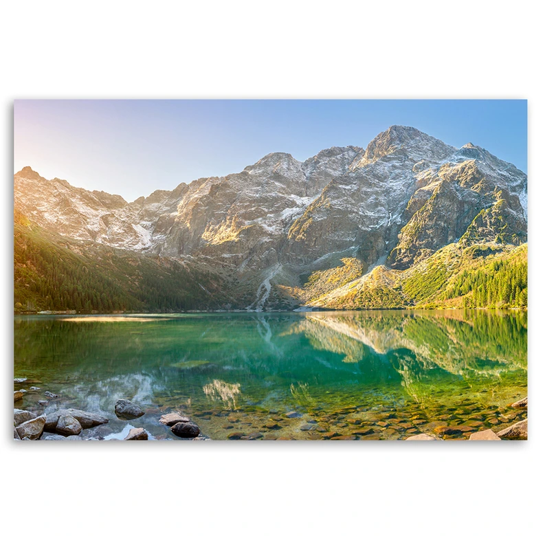 Leinwandbild, See in den Bergen 
