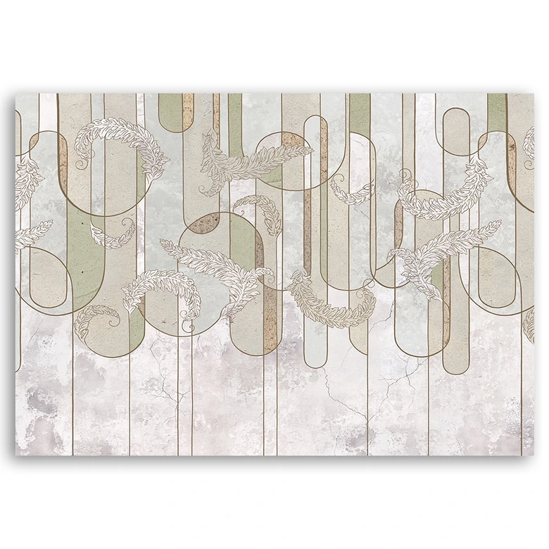 Leinwandbild, Scandi Boho Abstrakt in Beige 