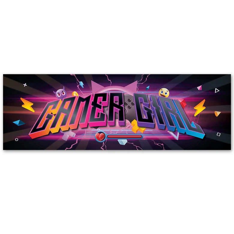 Leinwandbild, Gaming Zone Inschrift 