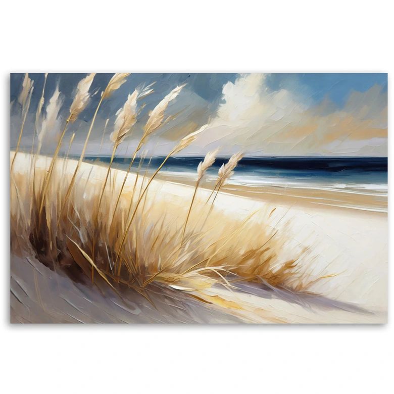 Leinwandbild Strand Meeresdünen Landschaft 