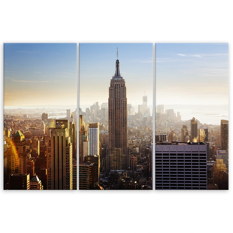 Leinwandbild 3-teilig, New York Stadt  