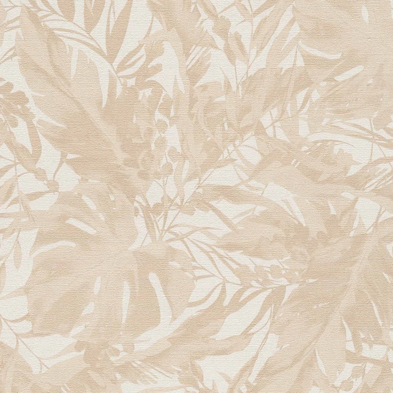 COSMOPOLITAN Dschungel Tapete Beige Creme - Botanische Vliestapete mit Blättern 