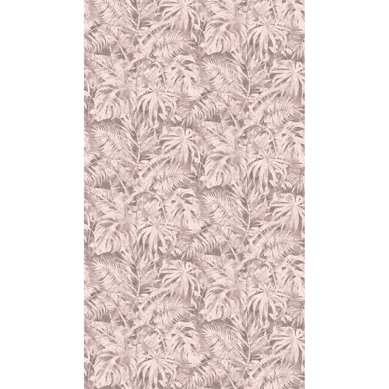 COSMOPOLITAN Wall Mural Palm Leaves Pink Nature - non-woven wallpaper jungle design 