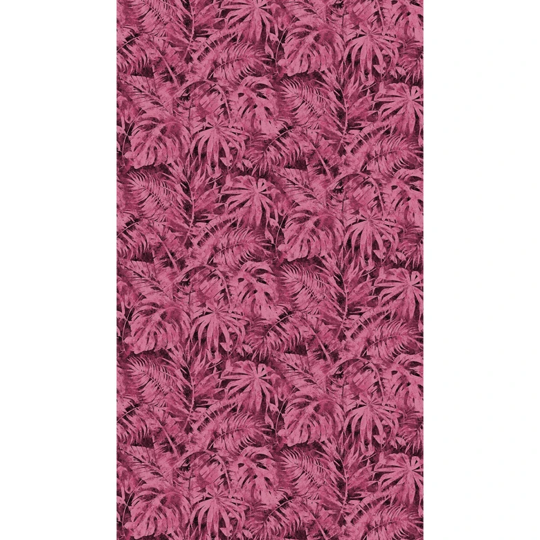 COSMOPOLITAN moderna selva hojas de color rosa Papel pintado no tejido patrón de palmera 