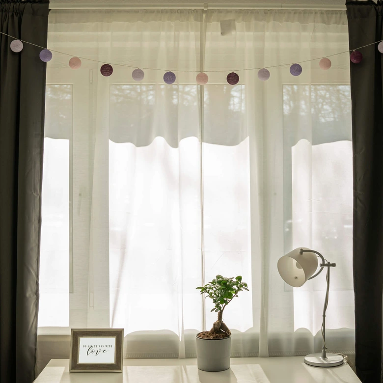 Cotton Ball Lights LED-Lichterkette lila violett 20-teilig 