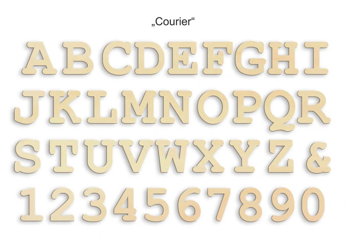 Holzbuchstaben 30 cm Buchstabenhöhe 