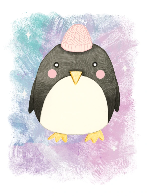 Personalisiertes Poster Loske -  Pinguin 