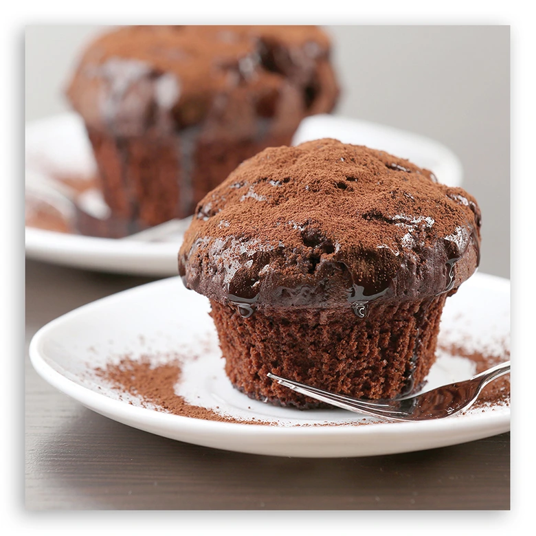 Canvasbillede, kage med chokolademuffins 
