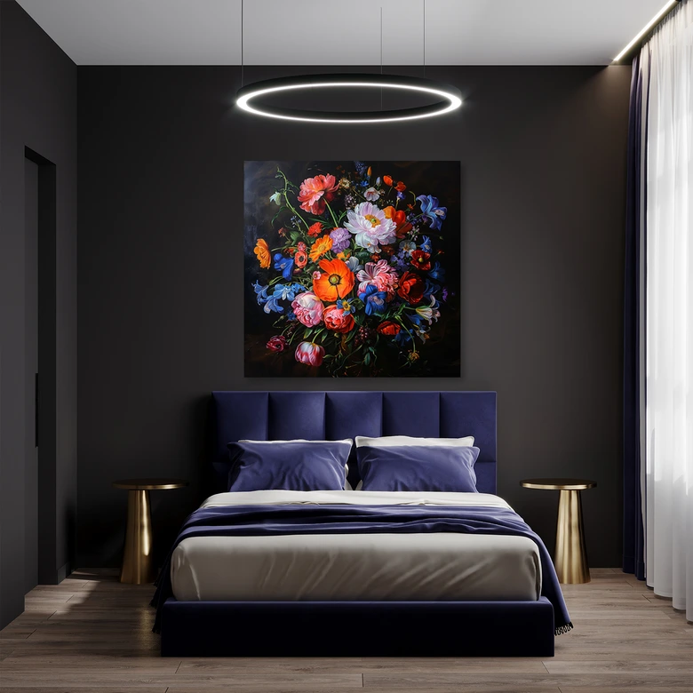 Leinwandbild Vintage Blumenstrauß 