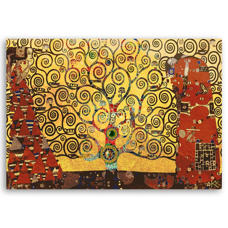 Tableau sur toile, Arbre de vie de Gustav Klimt 