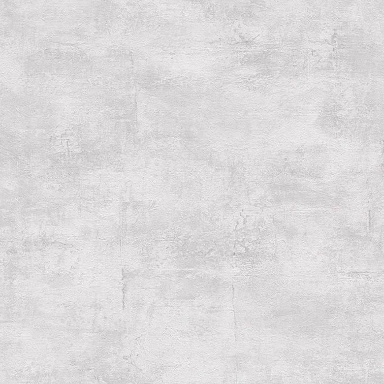 Textured wallpaper in concrete look white grey - plain non-woven wallpaper modern matt 