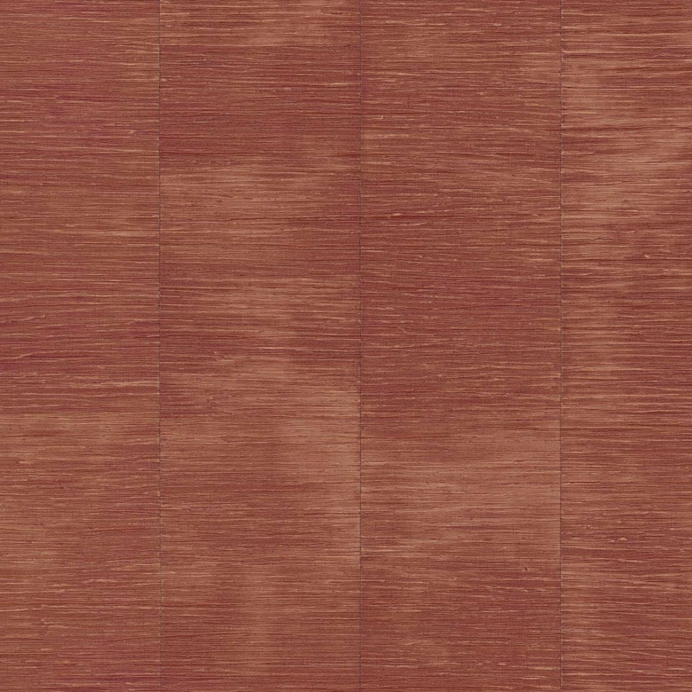 Textured wallpaper with a rusty red raffia look - natural tones - non-woven wallpaper with a linen texture 