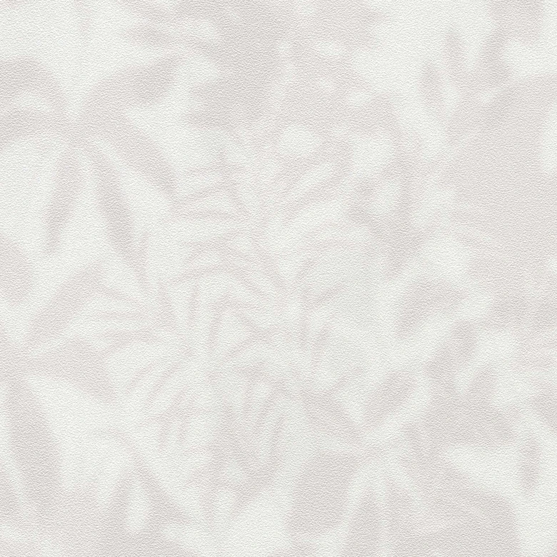 White gray leaf shadow wallpaper - tropical pattern - non-woven wallpaper modern 
