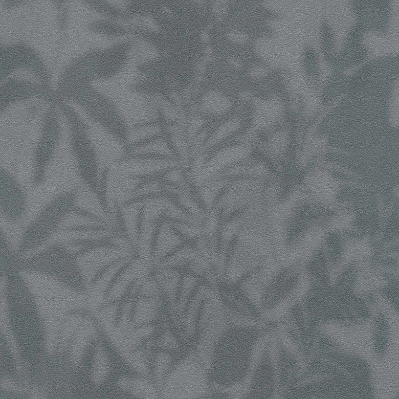 Leaf shadow wallpaper dark blue - tropical shadow pattern - non-woven wallpaper modern 