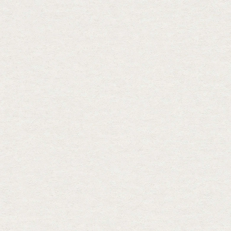 Single wallpaper with white texture - plain non-woven wallpaper in one color 
