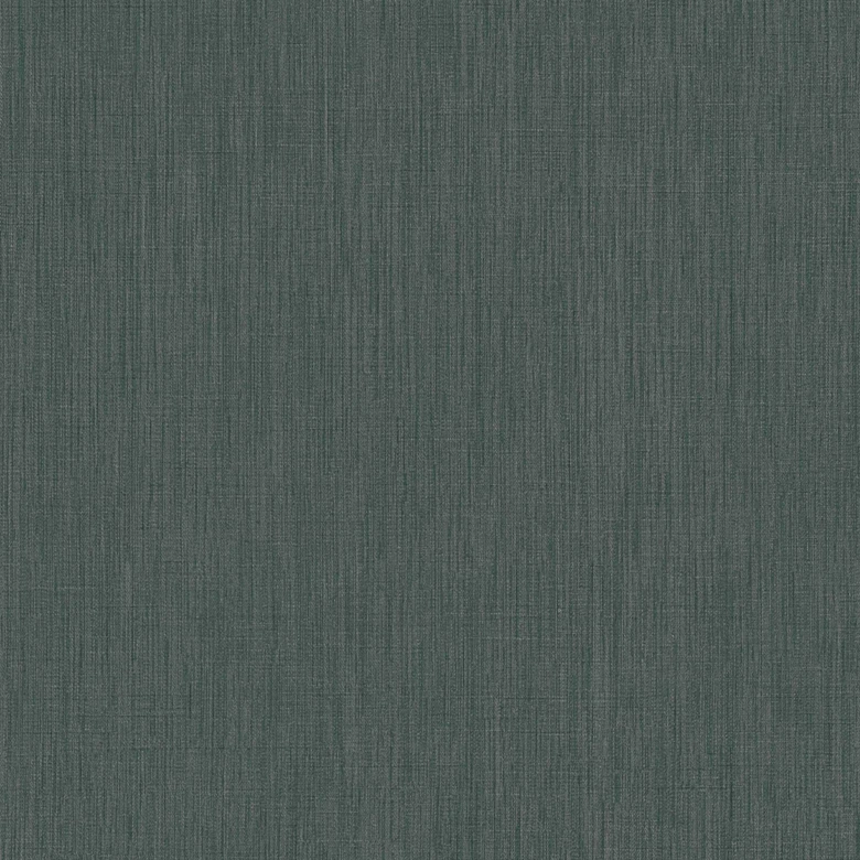 Linen textured wallpaper petrol green - textured wallpaper matt modern - non-woven wallpaper 