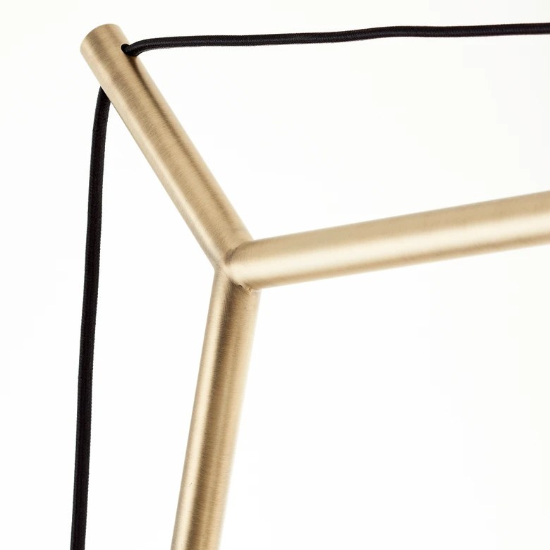 Bogenstandleuchte Alisa, gold, 192,5 x 160 cm, Textil Lampe 