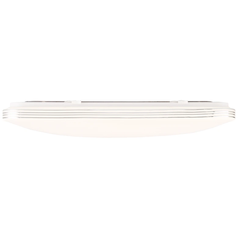 Wand- und Deckenleuchte Amelie, silber, weiß, 54 x 54 cm, Deckenlampe 