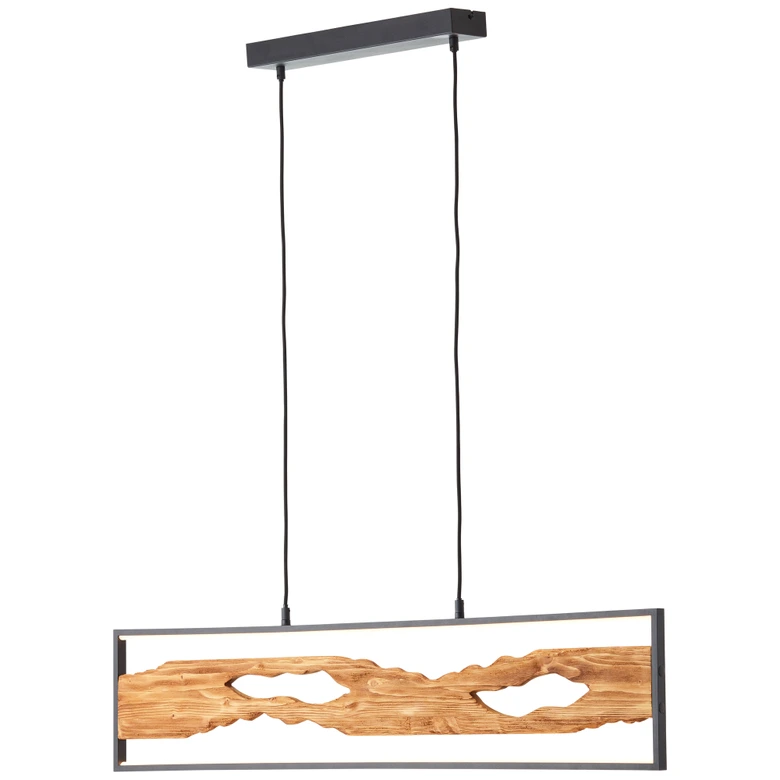 Pendelleuchte Elea, braun, 150 x 100 cm, Holz Pendellampe 