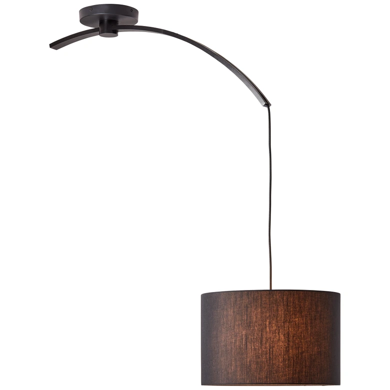 Pendelleuchte Enno, schwarz, 115 x 40 cm, Textil Pendelleuchte 