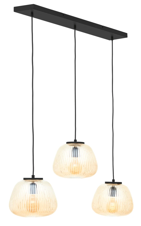 Pendelleuchte Junis, braun, 176 x 105 cm, Metall Pendelleuchte 
