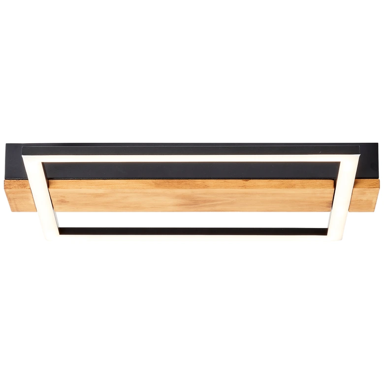 Deckenleuchte Layla, braun, 4,6 x 30 cm, Holz Lampe 