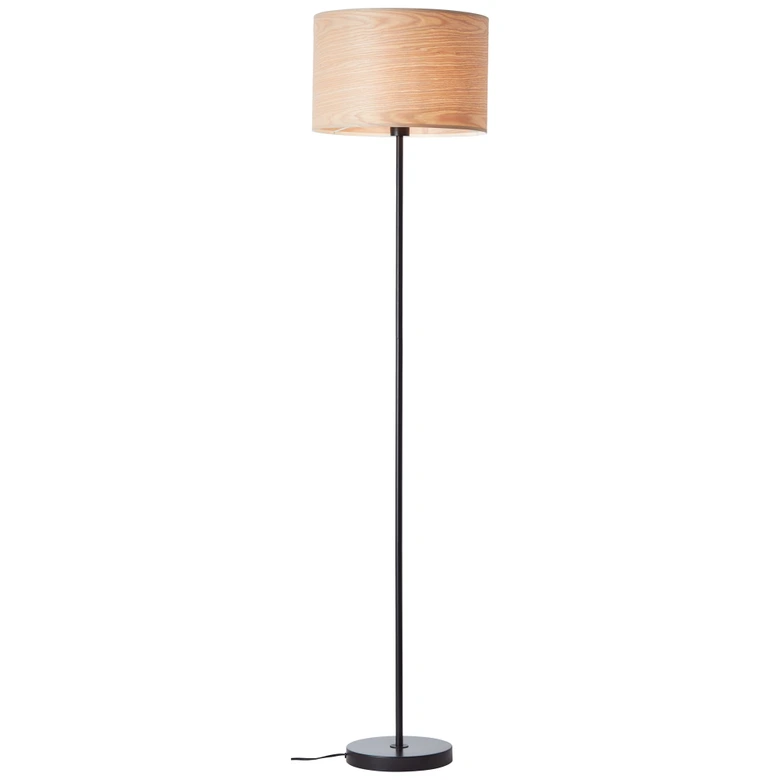 Stehleuchte Michael, beige, 161,5 x 38 cm, Holz Stehlampe, dimmbar 