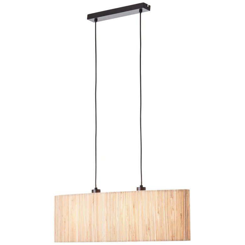 Pendelleuchte Valentin, braun, 120 x 78 cm, Seegras Pendellampe 