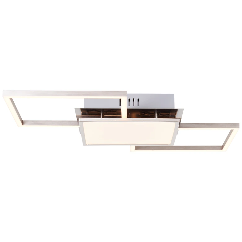 Deckenleuchte Yara, metallic, 7 x 51 cm, Metall Deckenlampe, dimmbar 