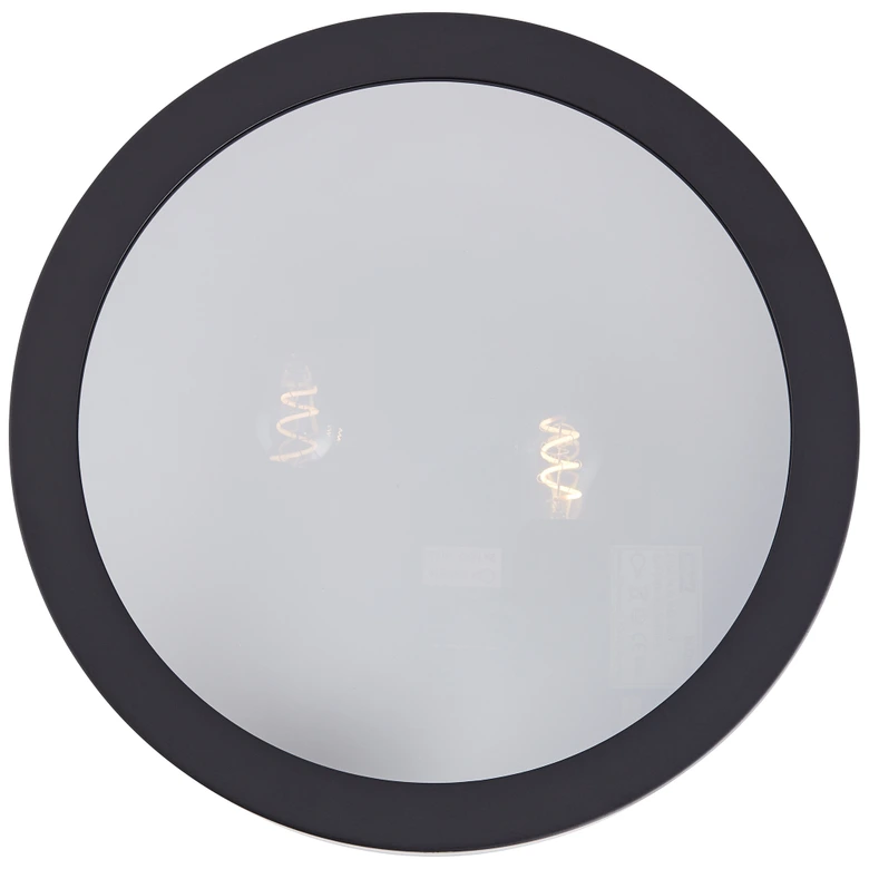 Deckenleuchte Miriam, schwarz, Ø 31 cm, Metall Moderne Deckenlampe 