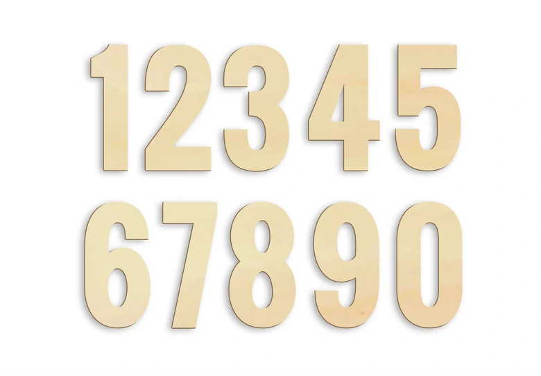 Decorative Letters Oswald – numbers 