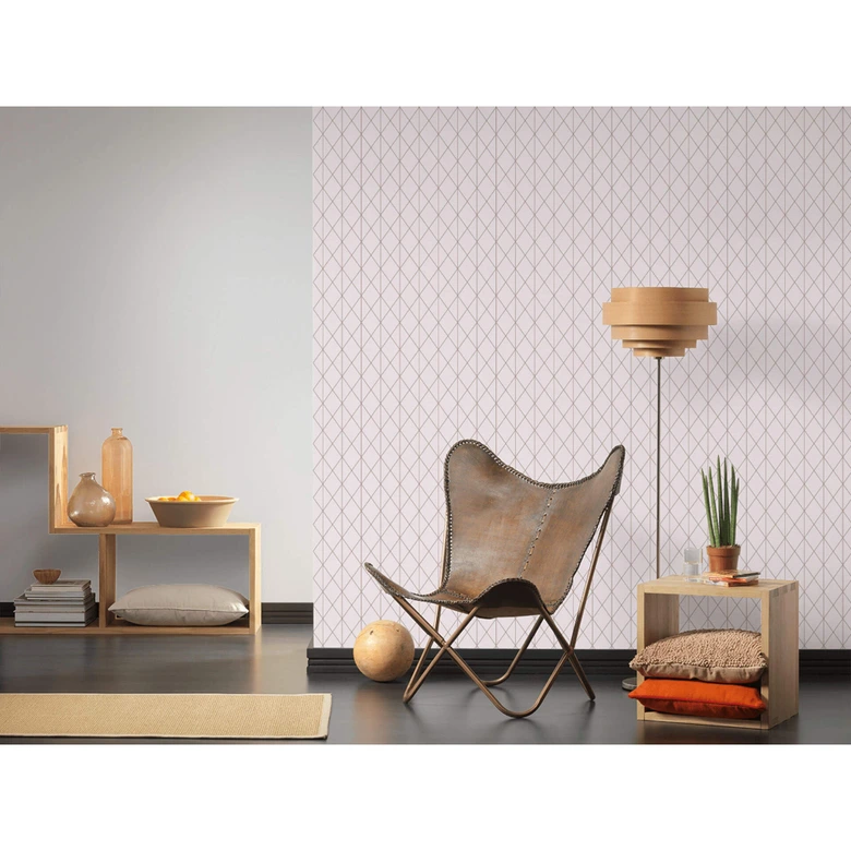 A.S. Création Designdschungel 2 by Laura N. Papier peint géométrique - Rosé 
