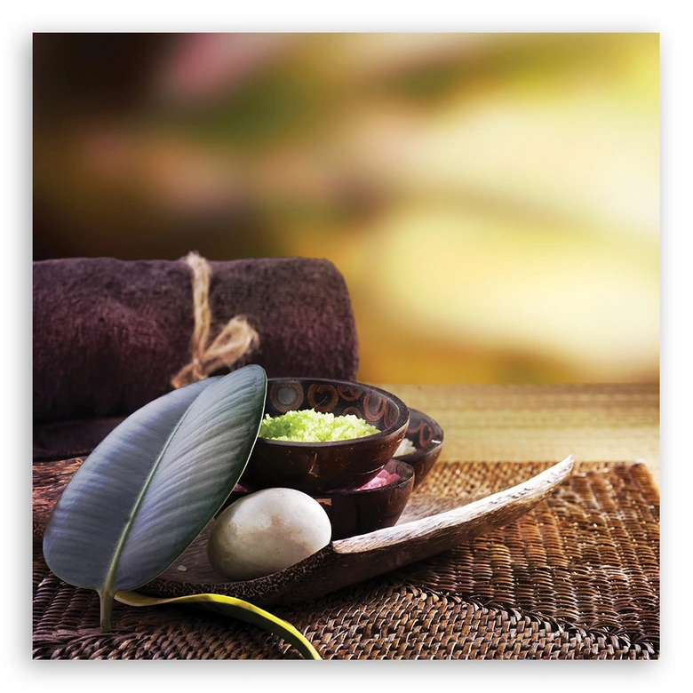 Canvasbillede, Zen Spa planter 