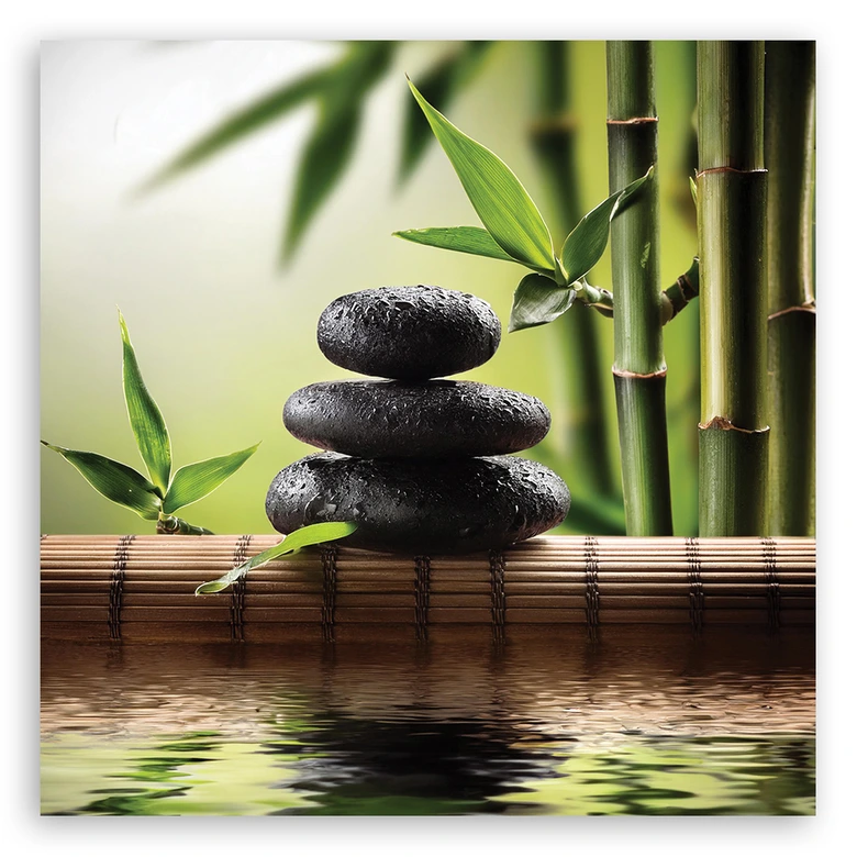 Leinwandbild Zen-Steine 