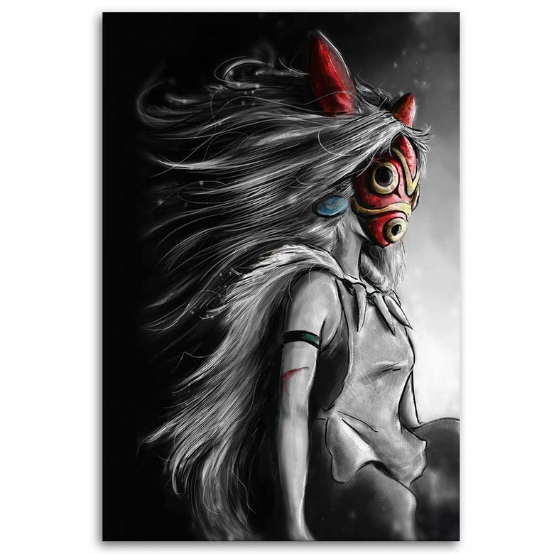 Leinwandbild, Prinzessin Mononoke 