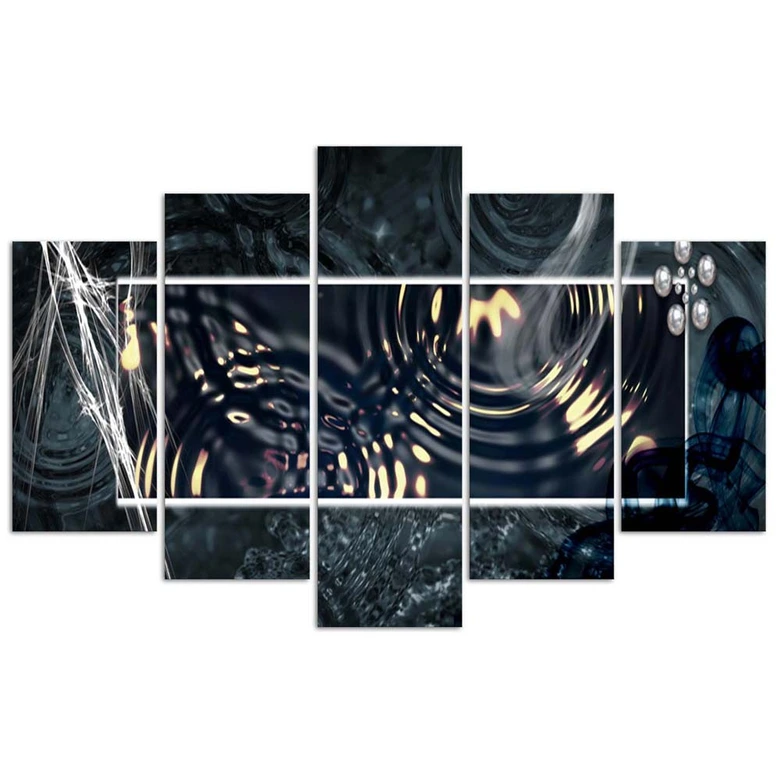Leinwandbild 5 teilig, Geometrische Abstraktion 