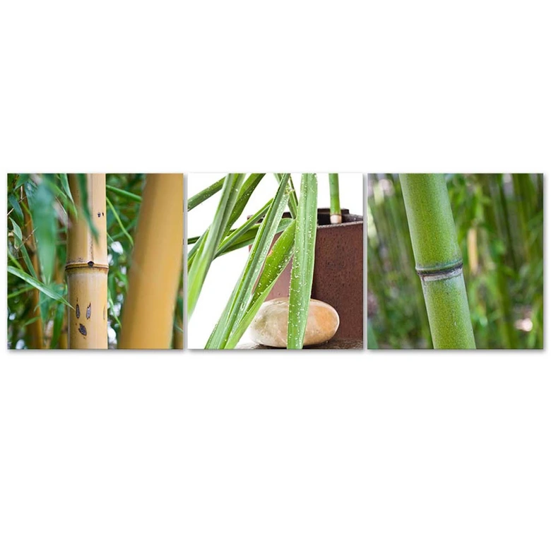 3-delt lærredsprint, Bamboo Zen Spa 
