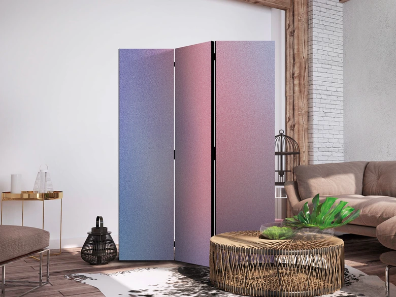 Paravent, Raumteiler freistehend, Trennwand - Rainbow Gradient: Delicate Multicolored 