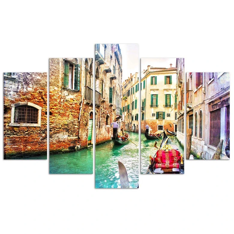 Leinwandbild 5 teilig, Venedig Stadt Italien 