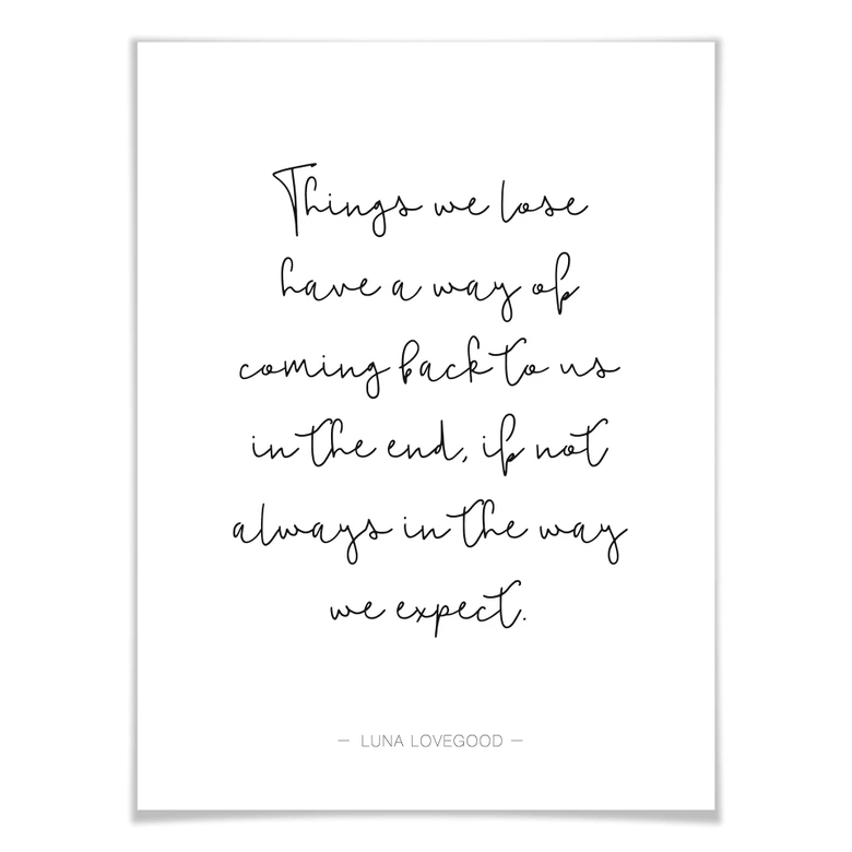 Poster - Things we lose... 
